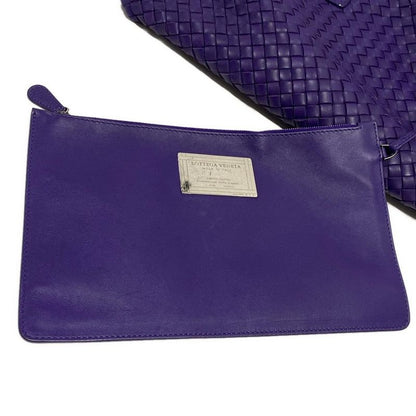Bottega Veneta Tote Bag Cabas MM Purple Limited Edition Of 750 (361/750) Leather
