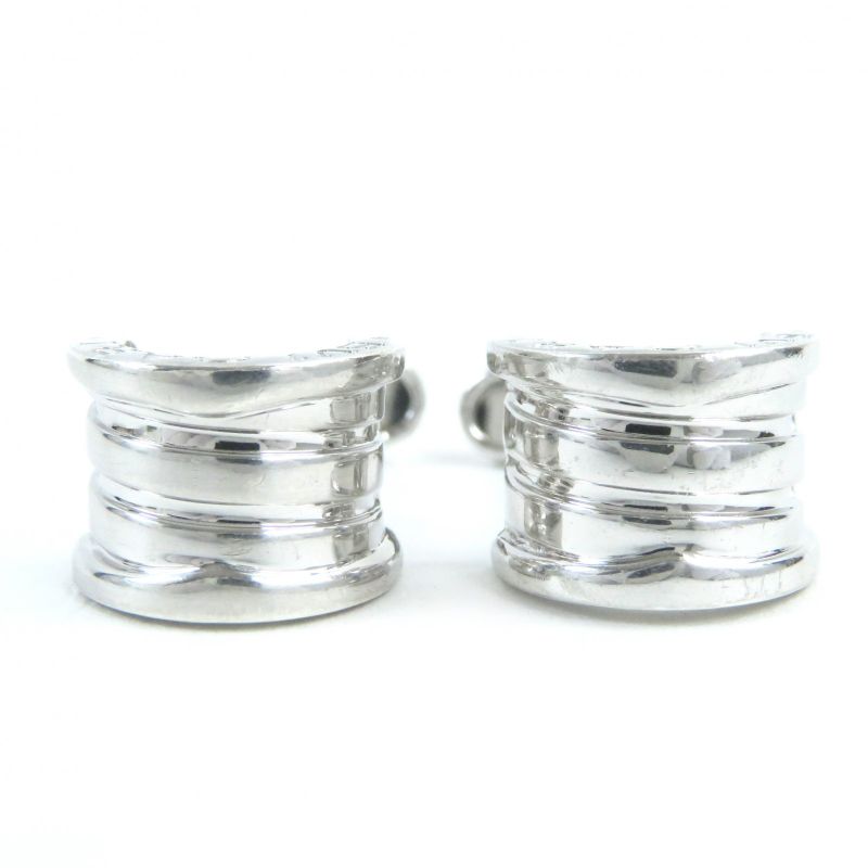 Bvlgari Bzero1 Logo Engraved Cufflinks Button Cufflinks Sv925 Silver Gentlemen's