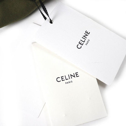 Celine 2c580106k 100% Cotton Triomphe Button Military Shirt Short Sleeve Shirt