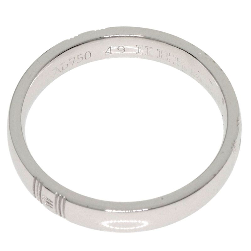 Hermes Ariane #49 Ring 18K White Gold Ladies