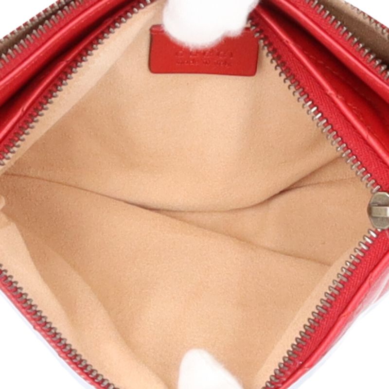 Gucci GG Marmont Shoulder Bag Leather 453878 213317 Red Ladies Gucci