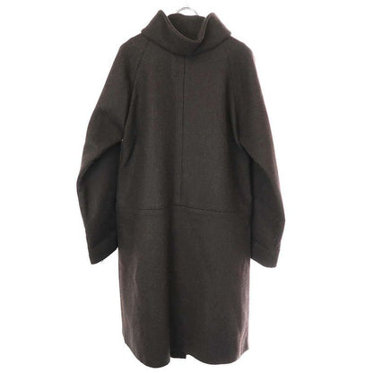Bottega Veneta Raglan Sleeved Wool Angora Coat Dark Brown 40
