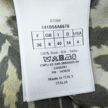 Christian DIOR 141b58a6676 100% Silk BEE Embroidery Leopard Pattern Sheer