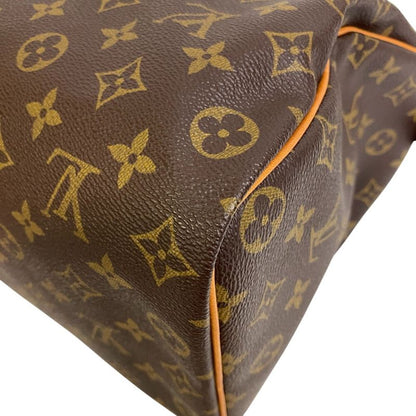 Louis Vuitton Bitton M41524 Speedy 35 Monogram Leather Boston Bag Brown Unisex