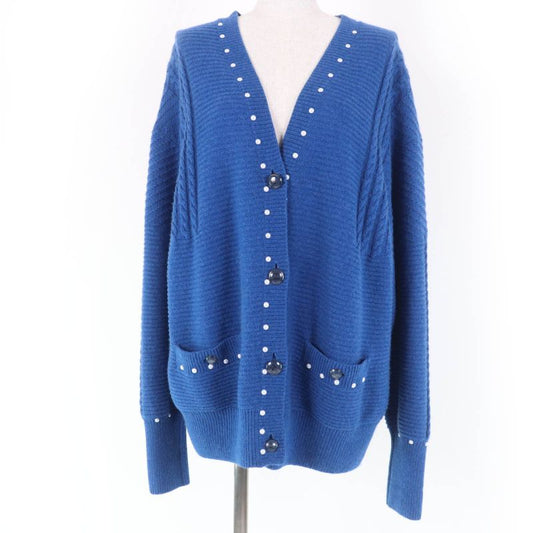 CHANEL P53610k06955 Cotton Cashmere Mix Long Sleeve Knit Cardigan With Coco