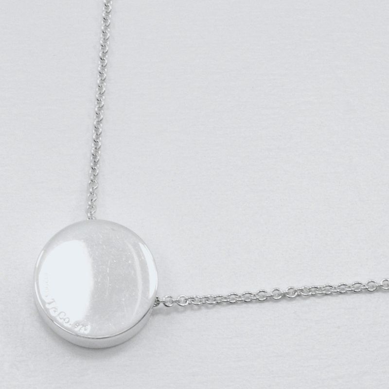 Tiffany & Co 1837 Concave Circle 925 Silver Unisex 11.3g Necklace