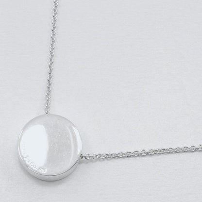 Tiffany & Co 1837 Concave Circle 925 Silver Unisex 11.3g Necklace
