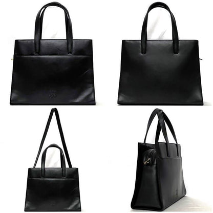 Loewe 2way Bag Black Anagram Excellent Condition Napa Leather Preowned