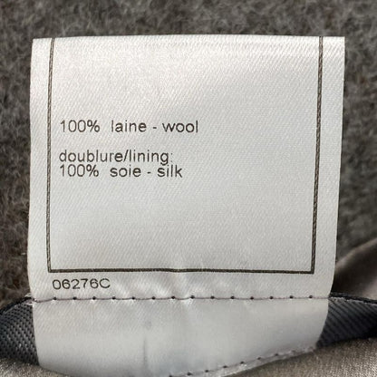 Chanel Coat Size 42 L Women - P09457 Gray Long Sleeves/fur/zip Up/fall/winter
