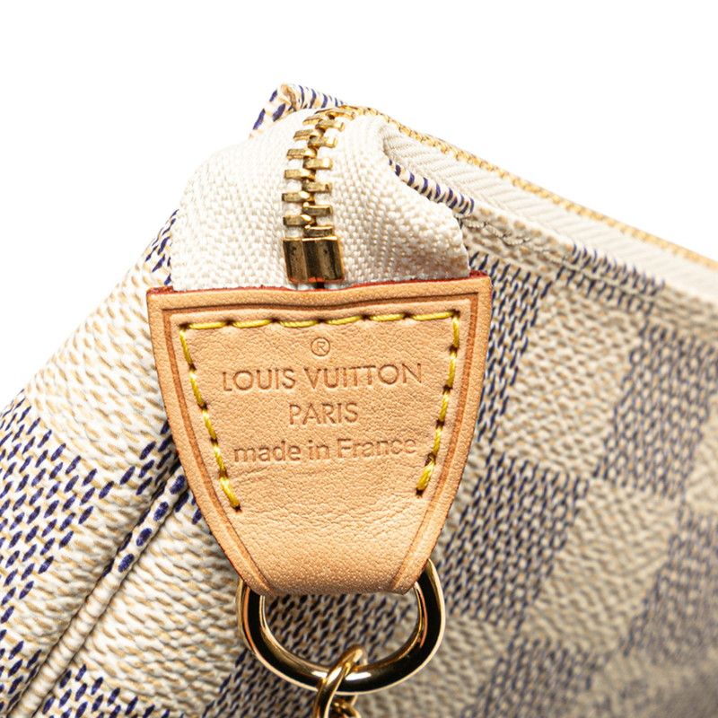 Louis Vuitton Damier Azure Mini Pochette Accessoire Accessory Pouch Handbag