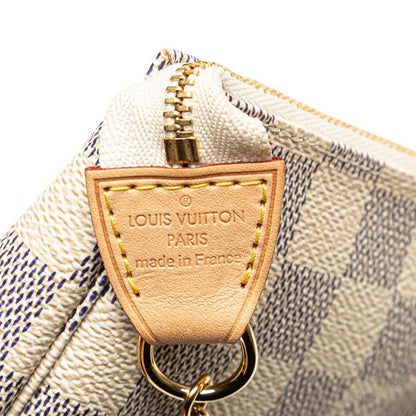 Louis Vuitton Damier Azure Mini Pochette Accessoire Accessory Pouch Handbag