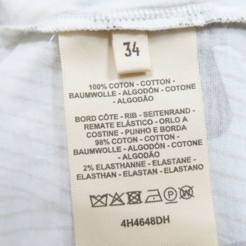 Hermes 24SS 4h4648dh Kaleidoscope Effect 100% Cotton Short Sleeve T-shirt