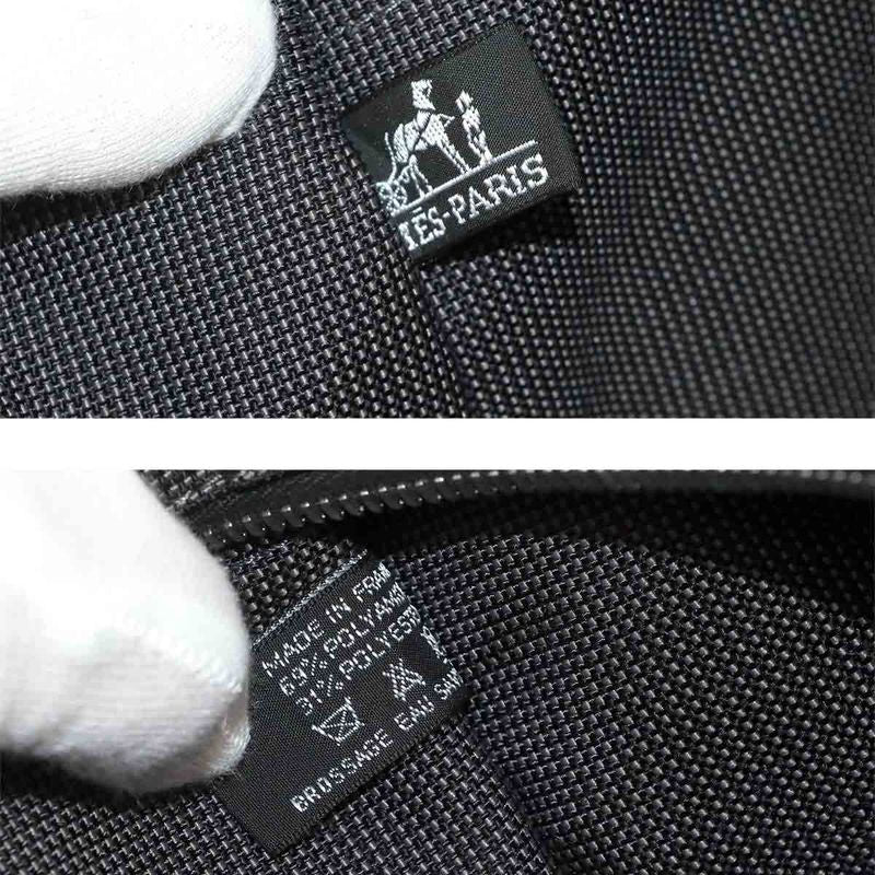 Hermes Herline Tote TGM Bag Canvas Gray Silver Hardware Herline Tote TGM