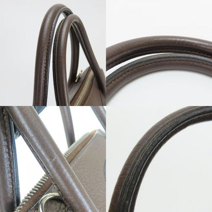 Hermes Handbag Bolide 31 Togo Chocolat Dark Brown Silver Hardware 2WAY Shoulder