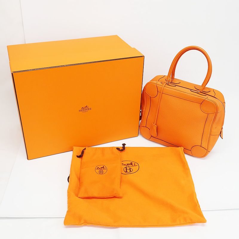 Hermes Omnibus Handbag Orange H Stamp Manufactured Around 2004
