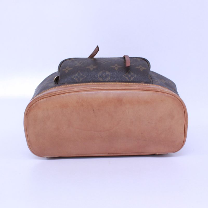 Louis Vuitton Montsourismm Monogram Leather X PVC Brown Backpack Gold M51136