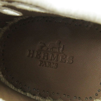 Hermes Guapa Chaine D'ancre Espadrilles Leather Shoes White 36 With Box And