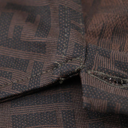 Fendi Zucca Rayon Brown Women's Polo Shirt