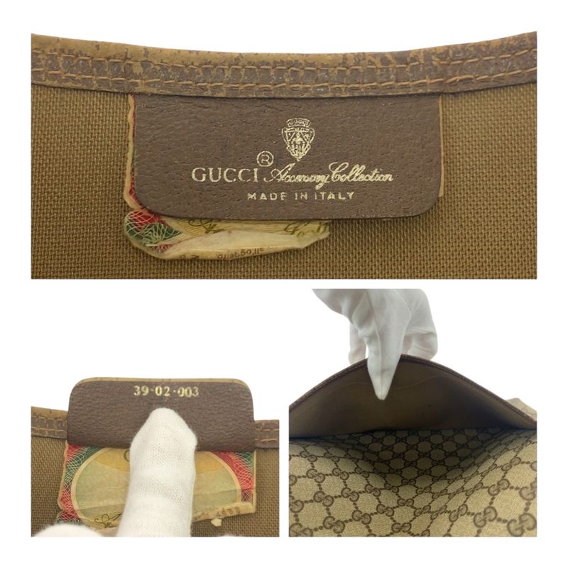 Gucci Vintage Old Gucci Sherry Line Beige Vgg Supreme Canvas 39 02 003 Tote Bag