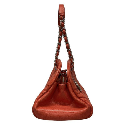 Chanel Shoulder Bag Mademoiselle Beauring Bag Coral Chain Shoulder/silver