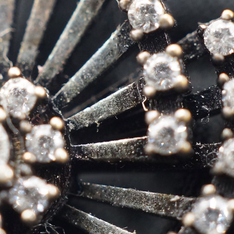 Saint Laurent Pin Brooch Rhinestone Approx 2.9g Black Clear Accessories