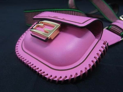 Fendi Mamma Bucket Pico Leather Airpods Case Airpods Case Earphone Case Pink