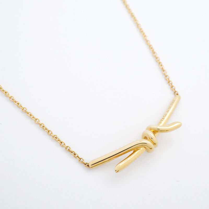 Tiffany & Co Necklace Knot 18K Yellow Gold Yellow Gold Ladies