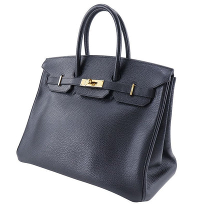 Hermes Birkin 35 Ardennes Black/gold Hardware □F Ladies Handbag