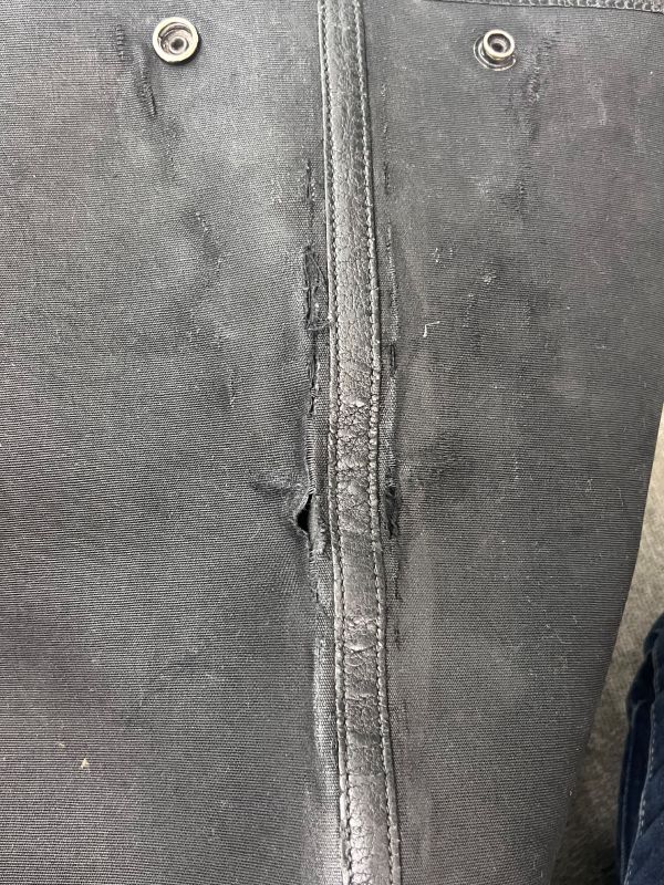 Hermes Garden File Tote Bag Canvas Leather Black ▢I 69fa285