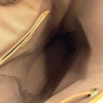 Louis Vuitton Montsourisgm Monogram Leather × PVC Brown Backpack Gold M51135