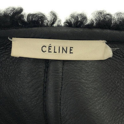 Celine - Phoebe Period Mouton Coat - 34 - Black - Women's
