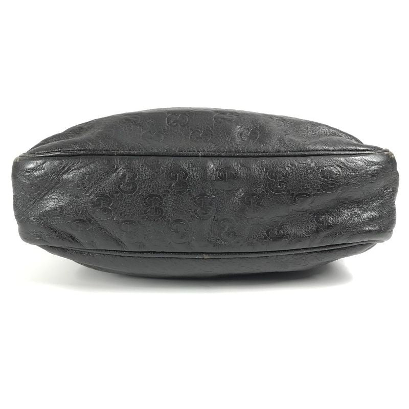 Gucci Shoulder Bag Guccissima GG 201448 Striped Leather Brown