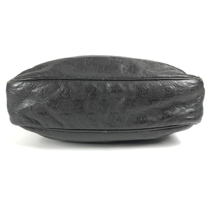 Gucci Shoulder Bag Guccissima GG 201448 Striped Leather Brown