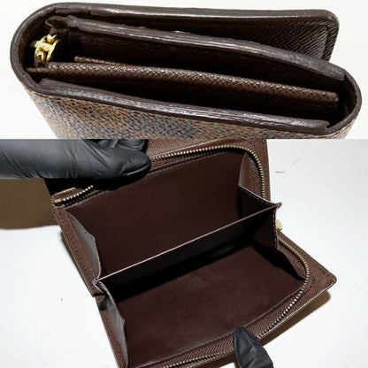 Louis Vuitton L-shaped Zipper Folding Wallet With Coin Purse Damier Portefeuille