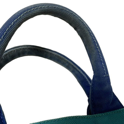 Prada Tote Bag Canapa Bn2439 Blue×green×black