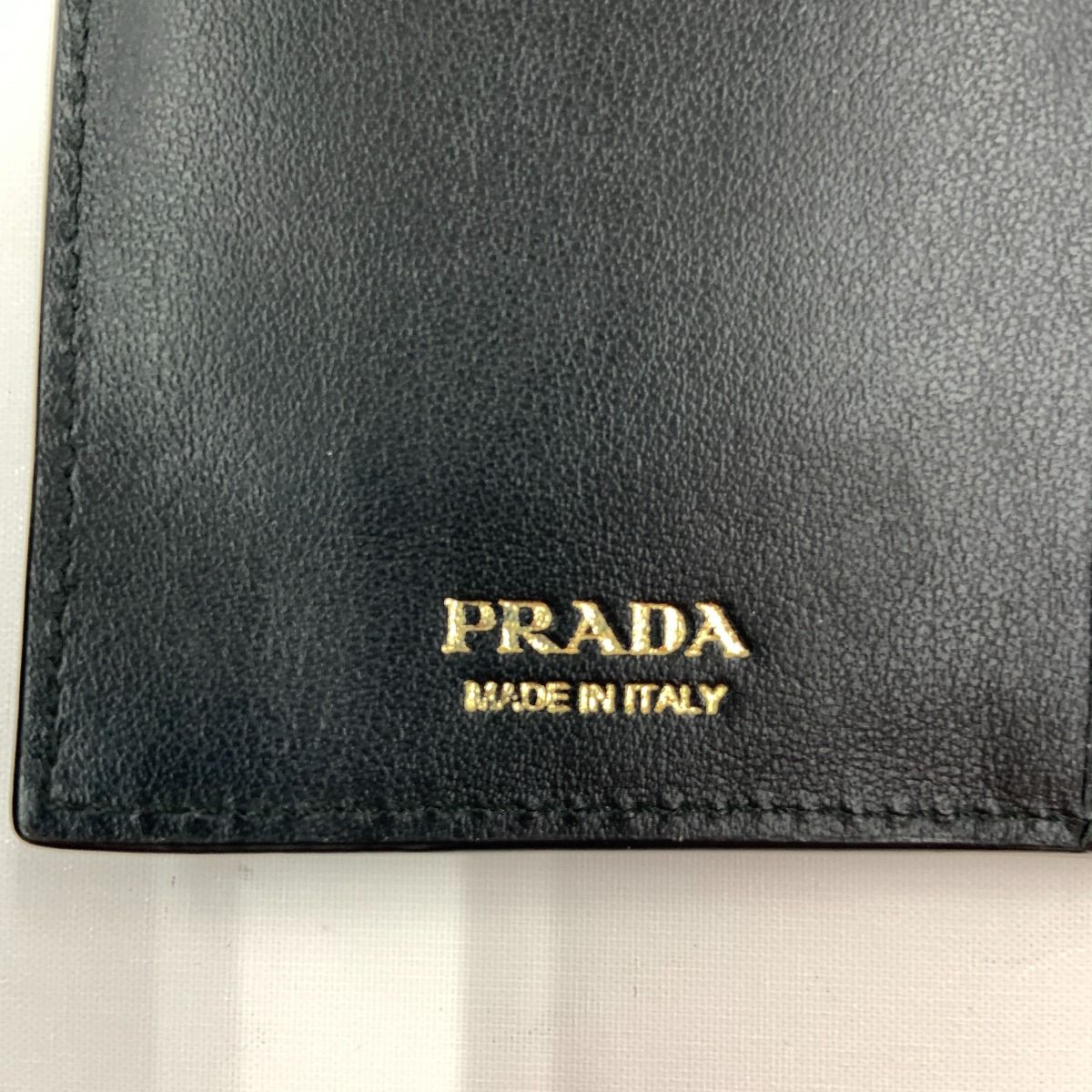Prada Saffiano Triangle Logo Long Wallet 1mv025 Black