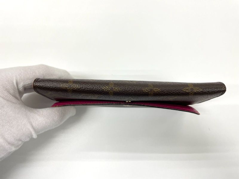 Louis Vuitton Monogram Portefeuille Emilie Zipper Long Wallet M41943 Brown ×