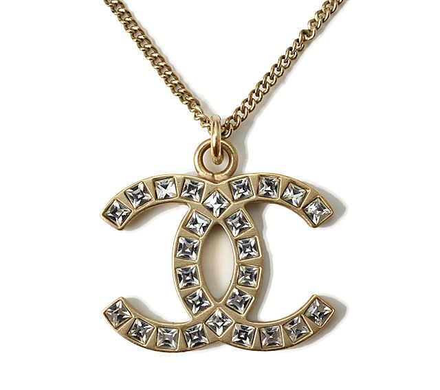 Chanel Necklace Pendant Coco Mark CC Vintage Gold