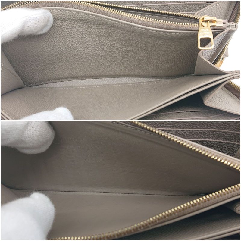 Louis Vuitton Zippy Wallet Empreinte Bi-color Beige With IC Chip Box