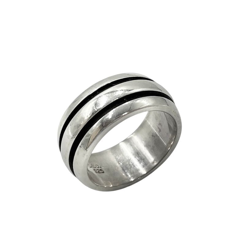 Tiffany & Co Tiffany & Co Ring - Grooved Double Line Silver