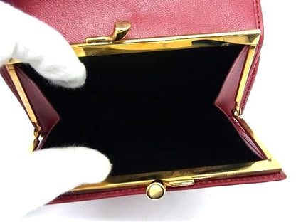 Yvessaint Laurent Yves Saint Laurent Leather Trifold Wallet Coin Purse