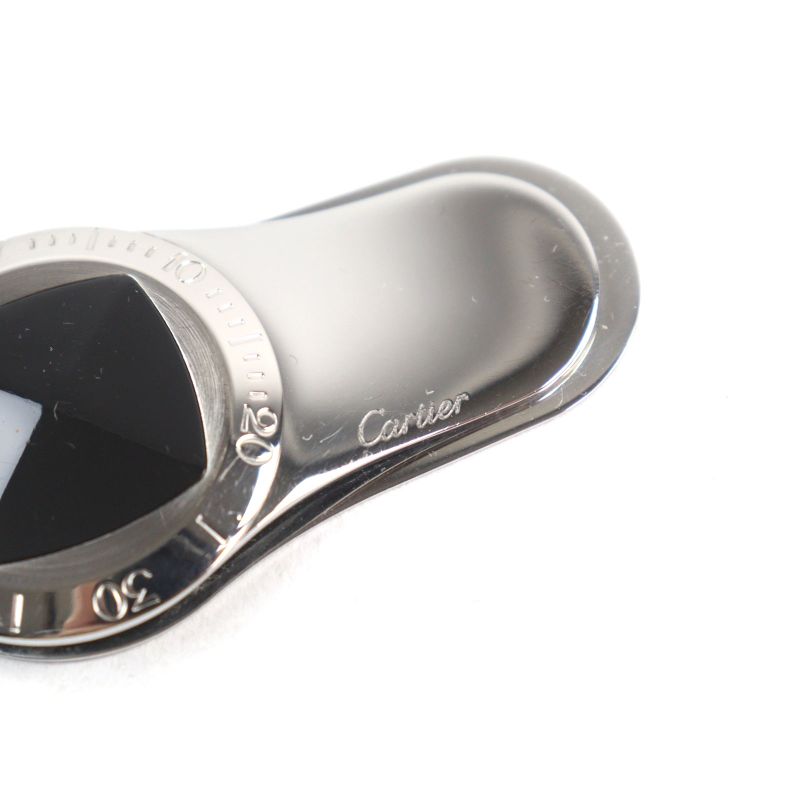 Cartier Pasha Sea Timer Stainless Steel Onyx Logo Engraved