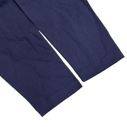 Prada Tops Shirts Polo Shirt Long Sleeve Apparel Cotton Navy Dark Blue [size L]
