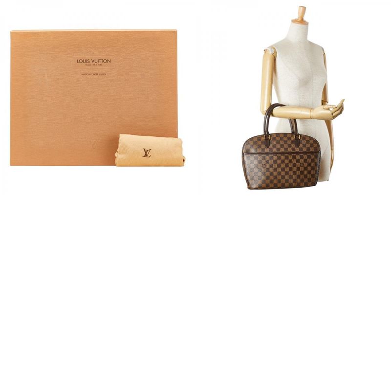 Louis Vuitton Damier Sarria Orizontal N51282 Brown PVC Leather Women Louis