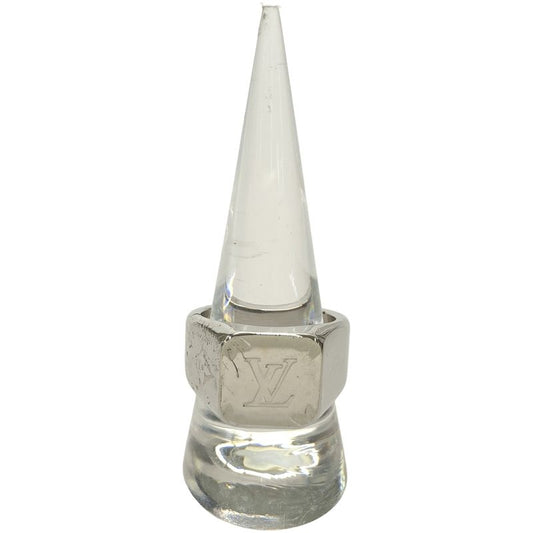 Louis Vuitton Monogram Signet Ring M62488 Silver L