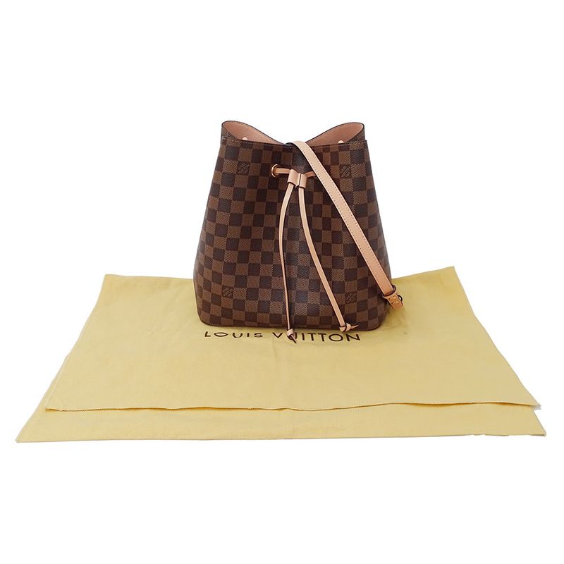 Louis Vuitton Bag Women's Brand Shoulder Bag Damier Canvas Neonoe Venus Brown