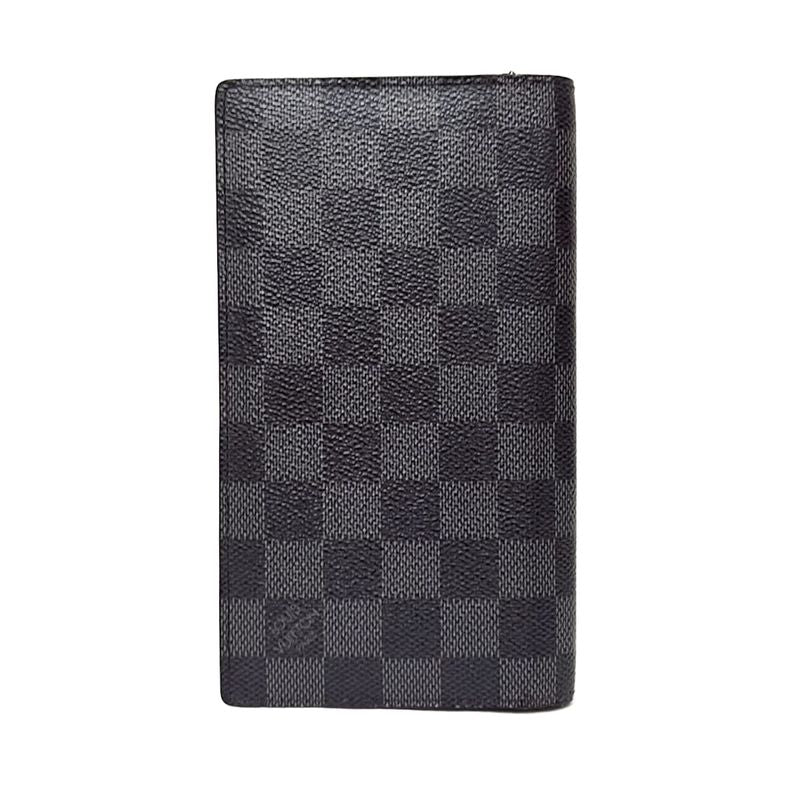 Louis Vuitton Damier Graphite Portefeuille Columbus Long Wallet N63116 Damier