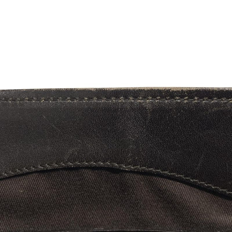 Gucci Tote Bag GG Pattern 109141 Beige And Dark Brown Leather