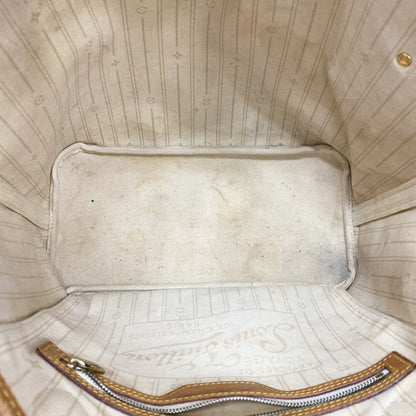 Louis Vuitton Tote Bag Damier Azure Neverfull MM N51107 White Ladies