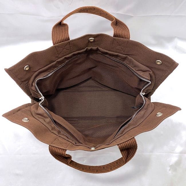 Hermes Tote Bag Tote MM Brown Her Line Excellent Condition